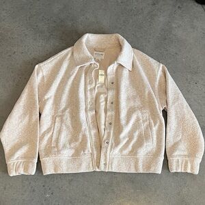 Aerie Oatmeal Textured Jacket